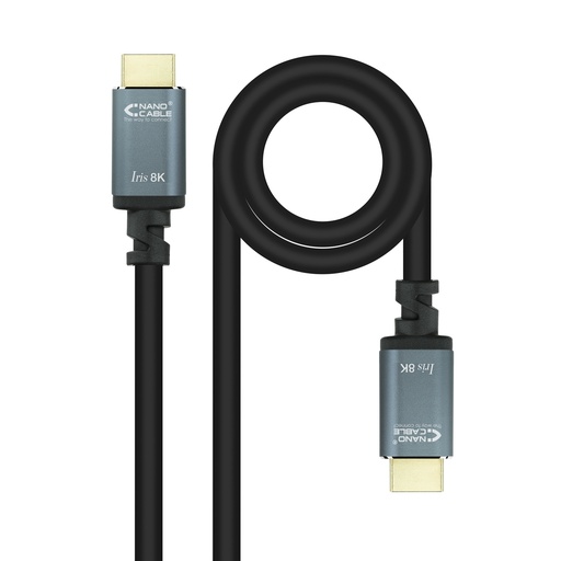 [10.15.8001-L150] Cable HDMI 2.1 IRIS 8K A/M-A/M, Negro, 1.5 m