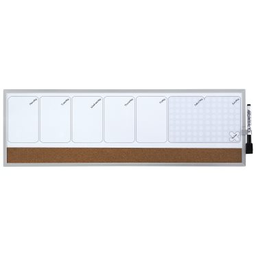 [1903780] ORGANIZADOR SEMANAL MAGNETICO+TABLERO CORCHO HORIZONTAL 585x190MM NOBO 1903780