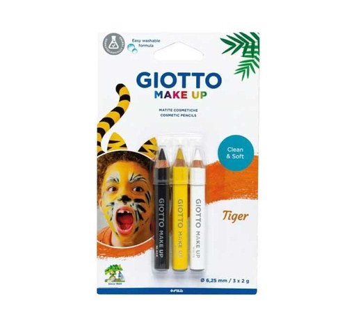 [F473700] SET 3 LAPICES GIOTTO MAKE UP TIGRE