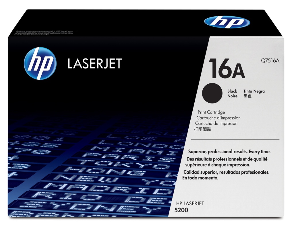 Cartucho de tóner original LaserJet 16A negro