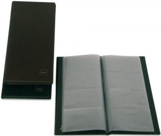 [03771010] GRAFOPLÁS PORTATARJETAS AMERICANO BASIC PARA 160 TARJETAS 290X140MM PVC NEGRO