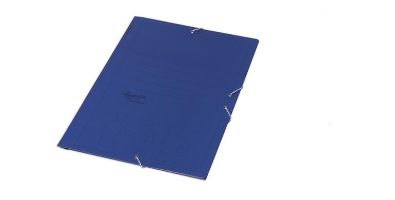 FABRISA CARPETA DE GOMAS AZUL BASICA SIN SOLAPAS CUARTO -25U-
