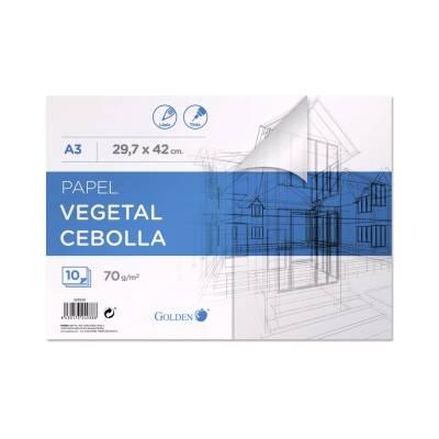 [324938] GOLDEN BLOC PAPEL VEGETAL ENCOLADO 10 HOJAS 70 GR. 29,7X42 CM