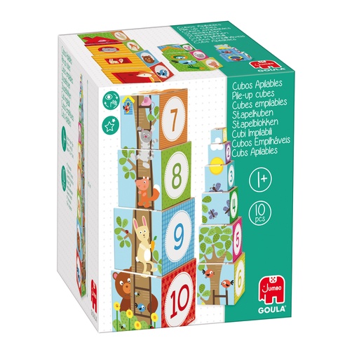 Cubos apilables bosque