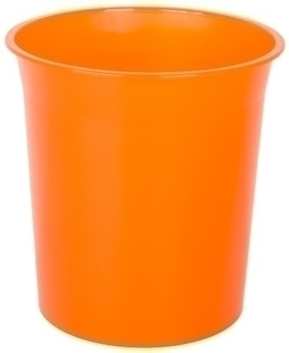 [PTRNA] PAPELERA PLASTICO CERRADA TRASL.NARANJA