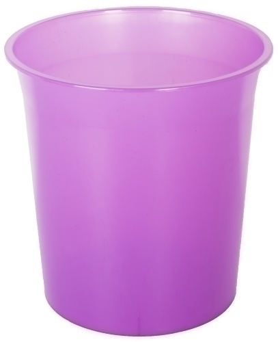 [PTRMA] PAPELERA PLASTICO CERRADA TRASL.MALVA