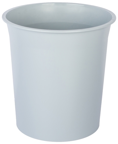 [POPGR] PAPELERA PLASTICO CERRADA GRIS
