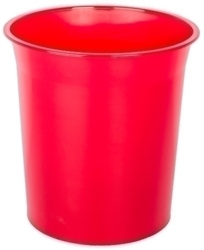 [PTRRO] PAPELERA PLASTICO CERRADA TRASL.ROJA