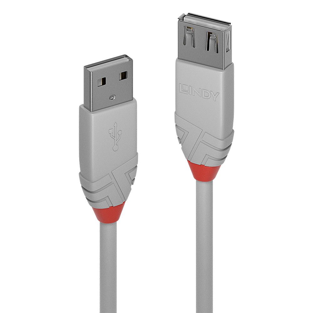 36715 cable USB USB 2.0 5 m USB A Gris