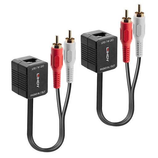 [70460] 70460 extensor audio/video Transmisor de señales AV Negro, Rojo, Blanco