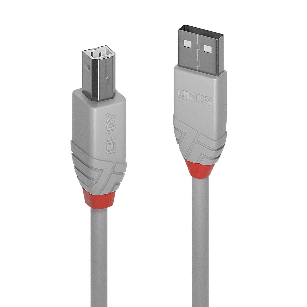 36684 cable USB USB 2.0 3 m USB A USB B Gris