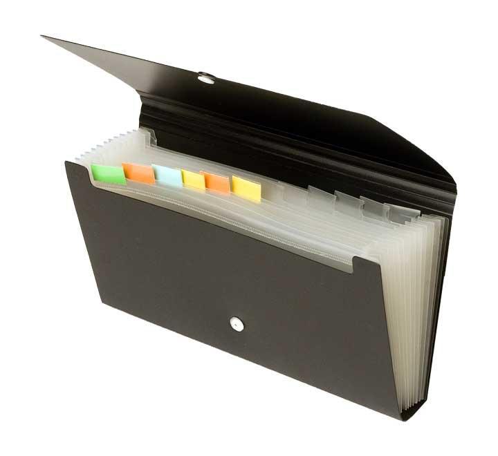 CLASIF CHEQUERA OFFICE BOX RECIBOS 12SEP. NEGRO - Pack de 5 unidades