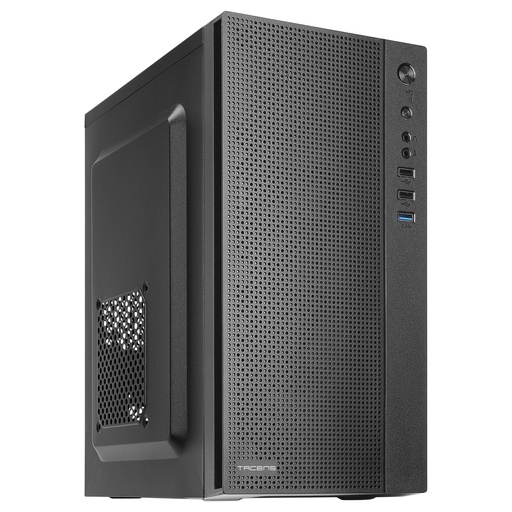 [AC5] AC5, Caja Ordenador Compacta Micro ATX, Frontal Malla Refrigeración, USB 3.0, Negro