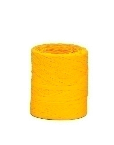 [5400-02] CINTA REGALO RAFIA R.200 m.4 mm AMARILLO