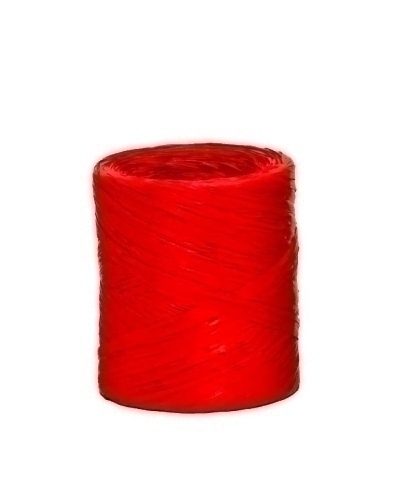 [5400-00] CINTA REGALO RAFIA R.200 m.4 mm ROJO