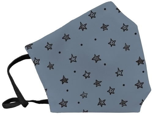 [101ESAZS] MASCARILLA REUT. PEQ. ESTRELLAS AZUL