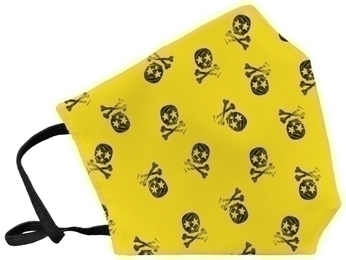 [101SKAML] MASCARILLA REUT. GRAN. SKULL AMARILLO