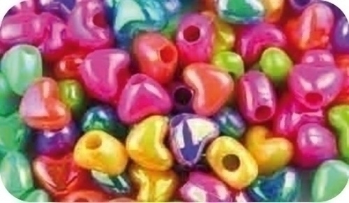 [68004300] ABALORIOS PLASTICO FIXO CORAZONES 40gr.
