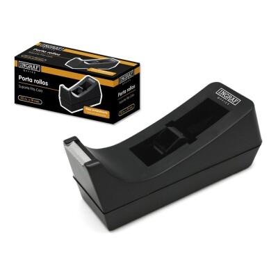 [323817] OFFICE CLUB DISPENSADOR PARA ROLLOS CELO DE 33 METROS NEGRO MODELO PR1