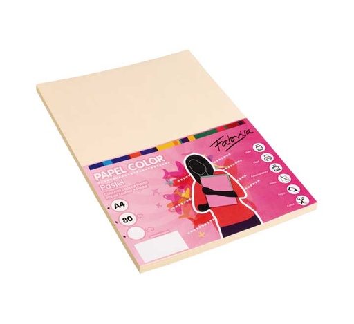 [15612] PAQ. 100H PAPEL FABRISA 80GR A4 MARFIL