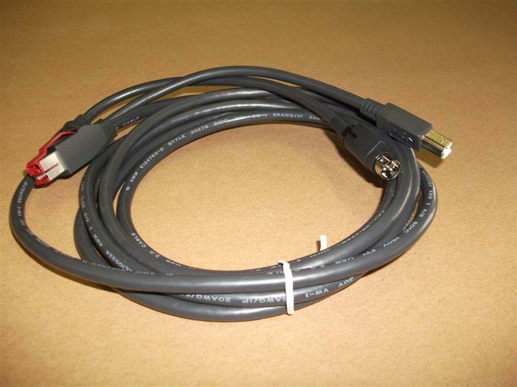 2218424 cable de transmisión Negro 3 m PoweredUSB
