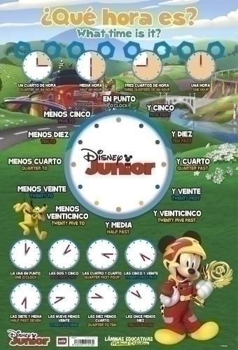 [LPE271] LAMINA ESCOLAR ERIK ¿QUE HORA ES?