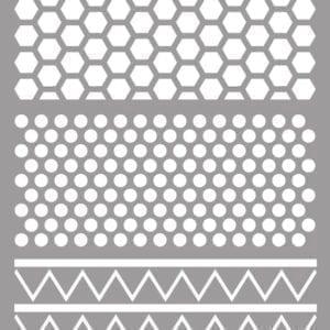 [090014] LA PAJARITA STENCIL ST-14 PLANTILLA DECORATIVA MODELO TEXTURES