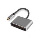 EW9700 Adaptador gráfico USB Negro, Plata