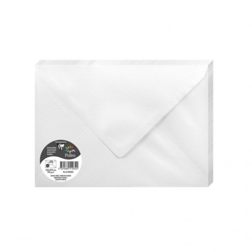 [51032C] SOBRE CLAIREFONTAINE 162x229 BLANCO P/20