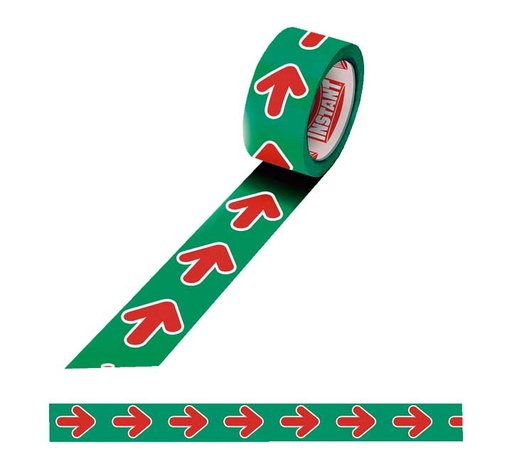 [63141] CINTA ADH. INSTANT FLECHAS VERD/ROJO 48MMX50M