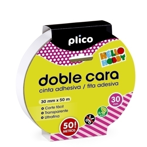 [13322] CINTA ADHESIVA DOBLE CARA PLICO 30x50