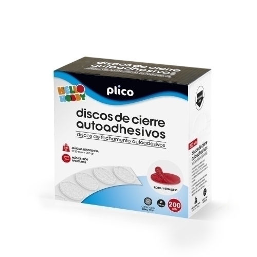 [13340] DISCOS CIERRE ADHE.PLICO 20 Ø 200 ROJO