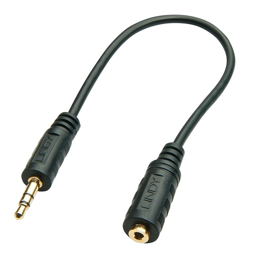 [35699] 35699 cable de audio 20 m 3,5mm 2,5mm Negro