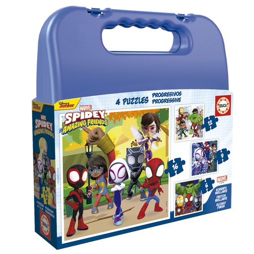 MALETA PROGRESIVA SPIDEY &amp;HIS AMAZING FRIENDS 6 9 12 16PZS