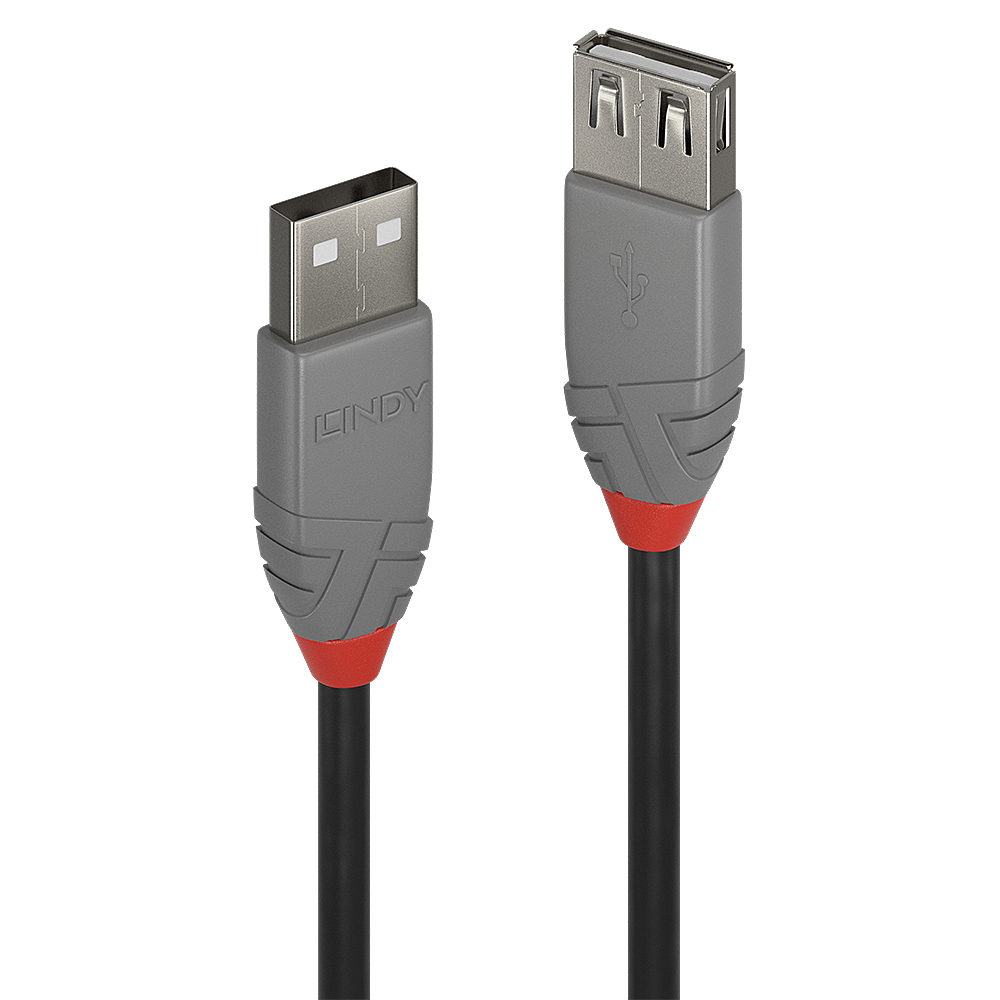 36700 cable USB USB 2.0 0,2 m USB A Negro, Gris
