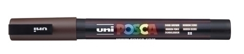 POSCA PC-3M Marron oscuro
