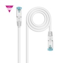 Cable de Red Cat.7 600MHZ LSZH SFTP PIMF AWG26, Blanco, 1 m