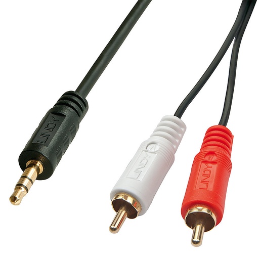 [35685] 35685 cable de audio 10 m 2 x RCA 3,5mm Negro