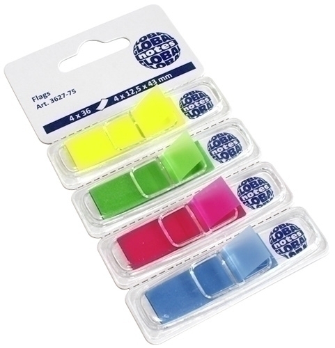 BANDERITAS ADHESIVAS 1/2  PACK 4