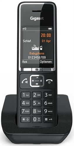 [S30852-H3001-D204] COMFORT 550 Teléfono DECT Identificador de llamadas Negro