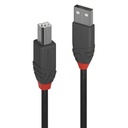 36670 cable USB USB 2.0 0,2 m USB A USB B Negro, Gris