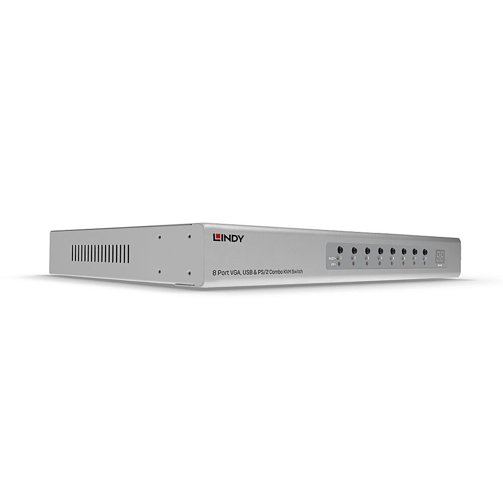 39526 interruptor KVM Montaje en rack Plata