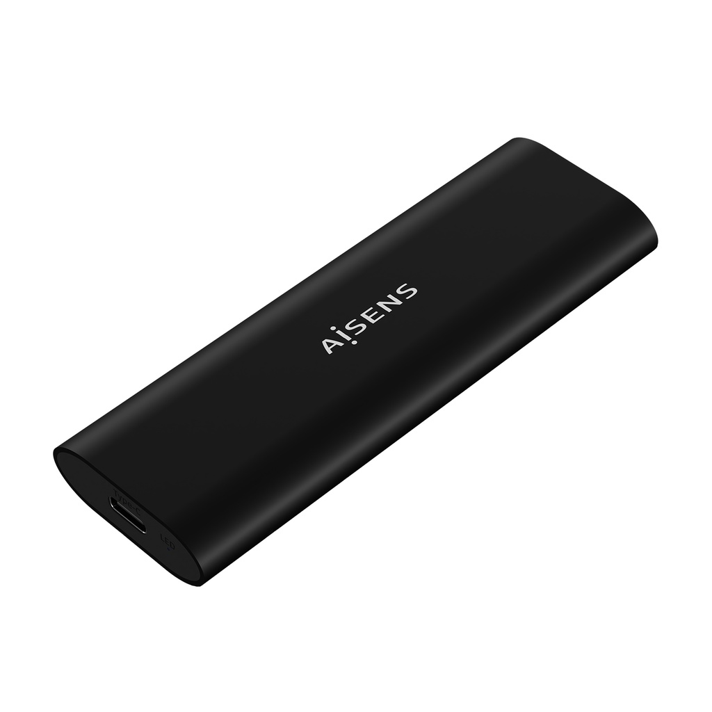 Caja Externa M.2 (NGFF) ASM2-014B SATA/NVMe A USB3.1 Gen2, Negro