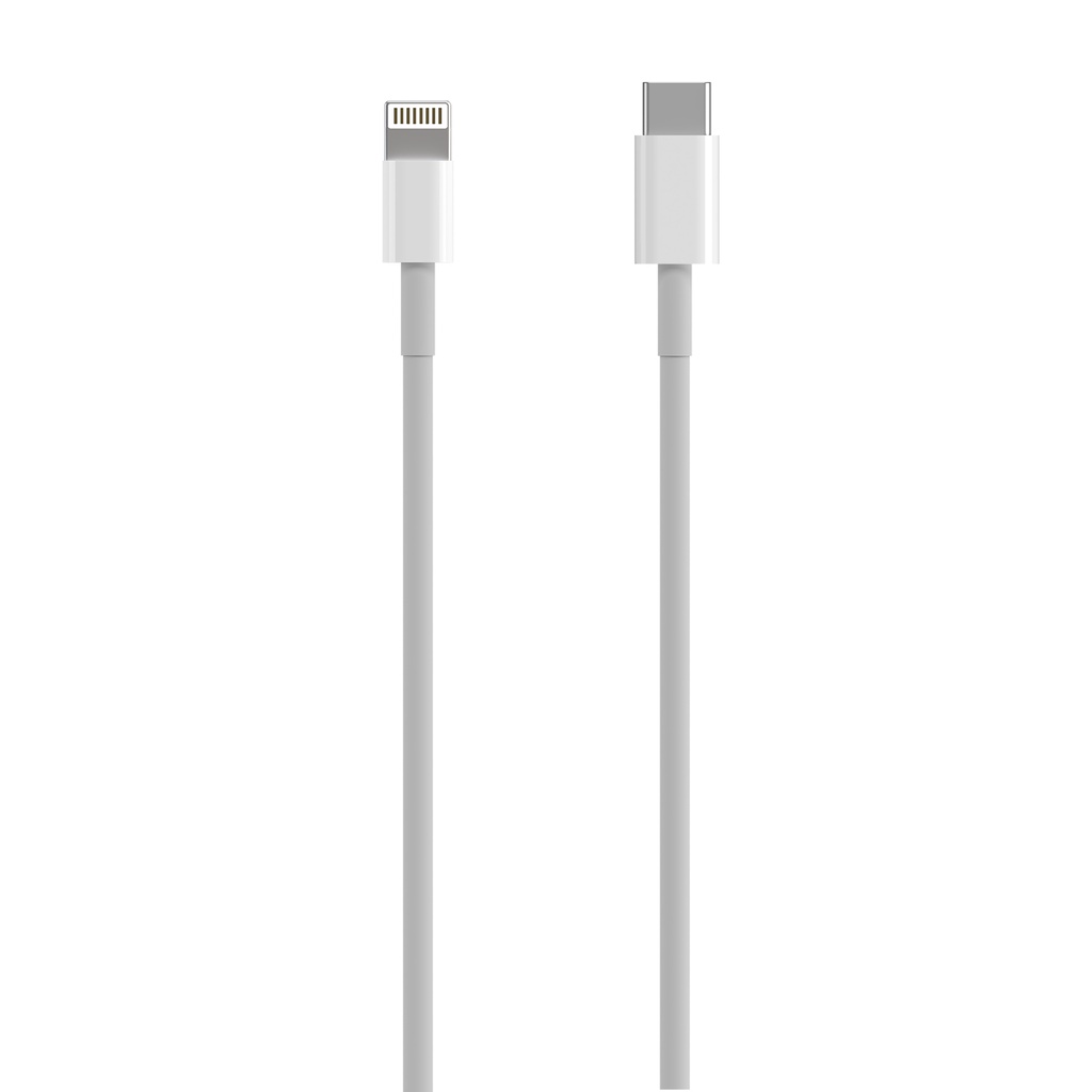 Cable USB 2.0 USB-C A Lightning PD 2A, Lightning/M-USB-C/M, Blanco, 0.5 m