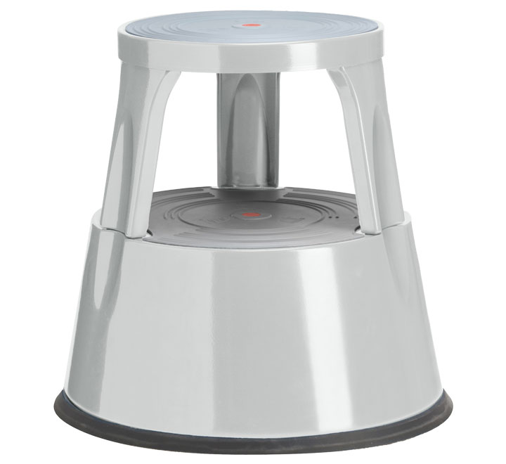 [AS1236] TABURETE 2 PELDAÑOS MET. A-SERIES GRIS