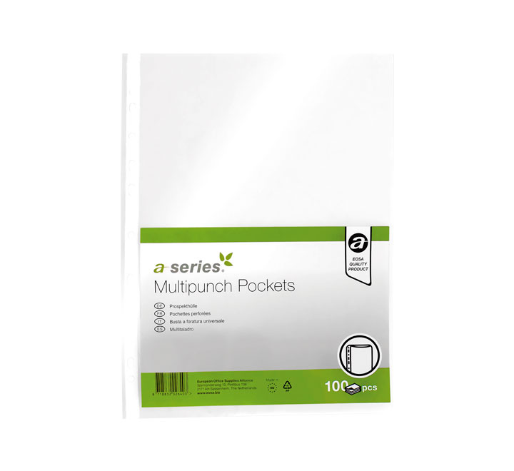 C. 100 FUNDAS PP Fº 16T A-SERIES 75M P/NAR AS0764