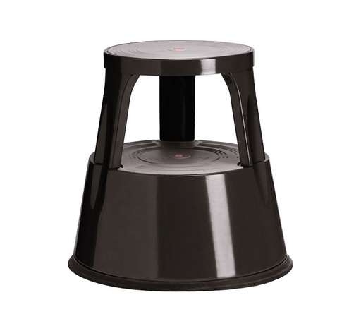 [AS1233] TABURETE 2 PELDAÑOS MET. A-SERIES NEGRO