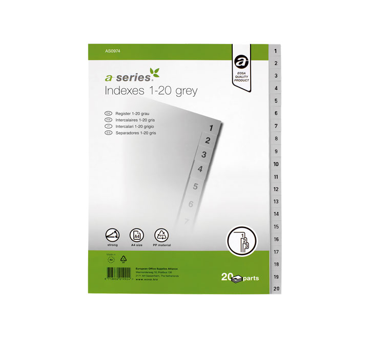 INDICE DOHE PP NUM. GRIS A4 20 ps.