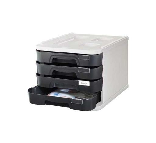 [1000MAS-02] MODULO A-SERIES 4 CAJ. NEGRO 1000MAS-02