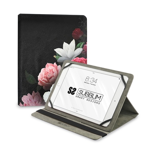 [SUBCUT-4TC011] Funda Tablet Universal TRENDY CASE ROSAS 11